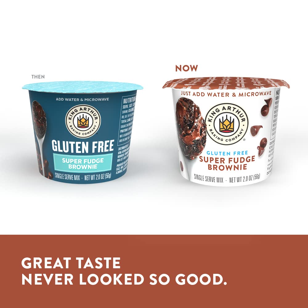 King Arthur brownie in microwave cup, ready in about 30 seconds
