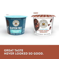 King Arthur brownie in microwave cup, ready in about 30 seconds