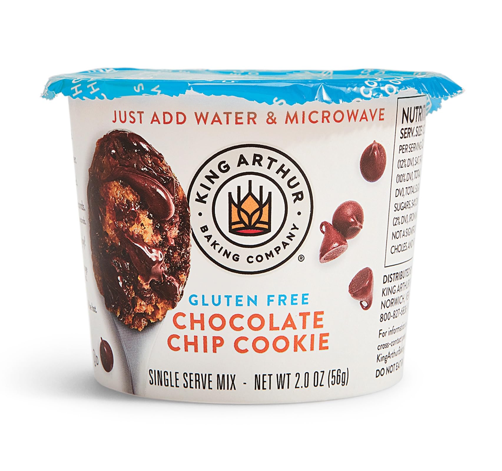 King Arthur gluten-free single-serve cookie pack for quick, convenient treats.
