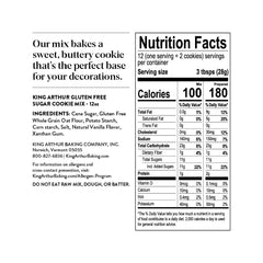 King Arthur Gluten-Free Sugar Cookie Mix dough rolled smoothly for easy cutting.