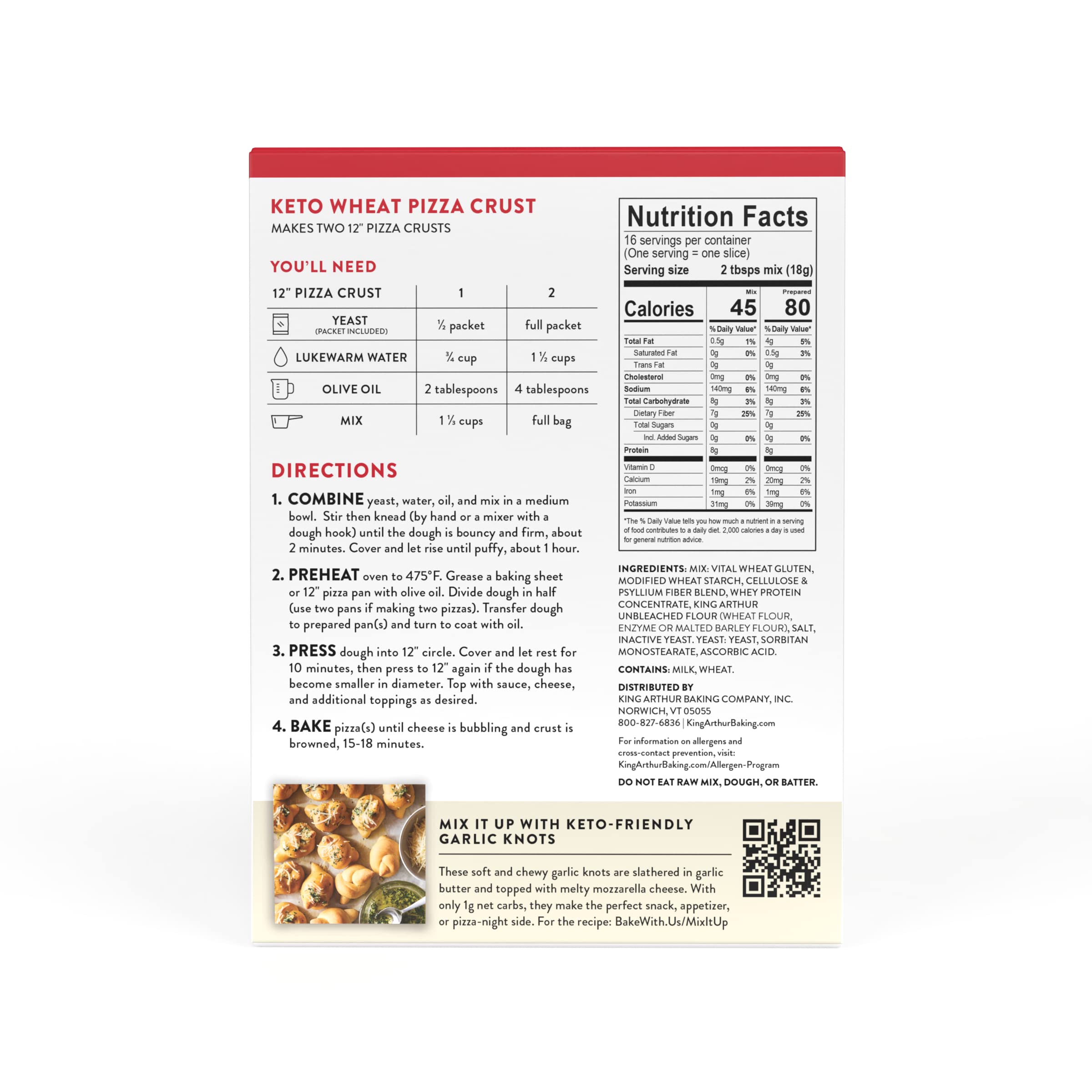 King Arthur Keto Pizza Crust Mix dough prep demonstrates easy mix-to-dough process for keto pizza.