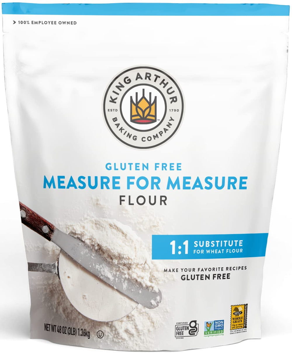King Arthur Measure for Measure flour bag ready for reliable gluten-free baking at home.