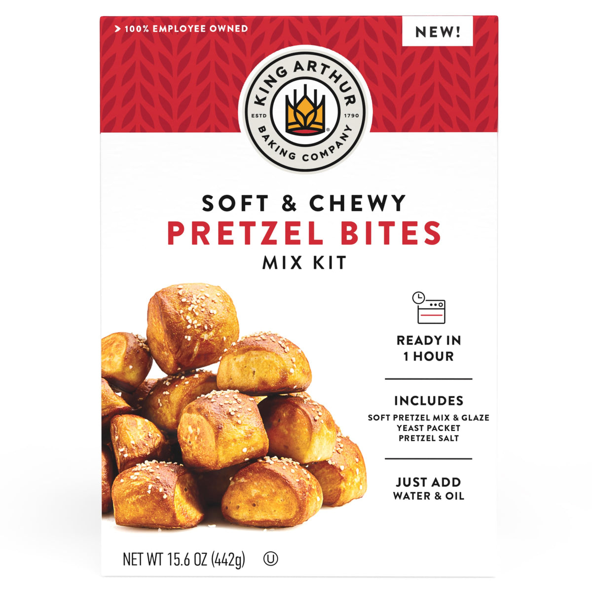 King Arthur pretzel bites mix box for quick, easy snack prep
