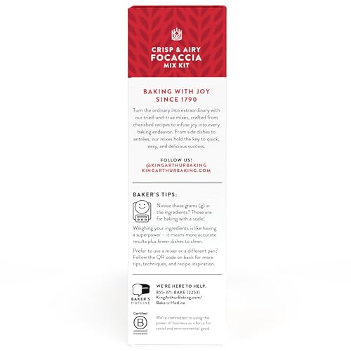King Arthur rosemary sea salt topping enhances aroma and crust.