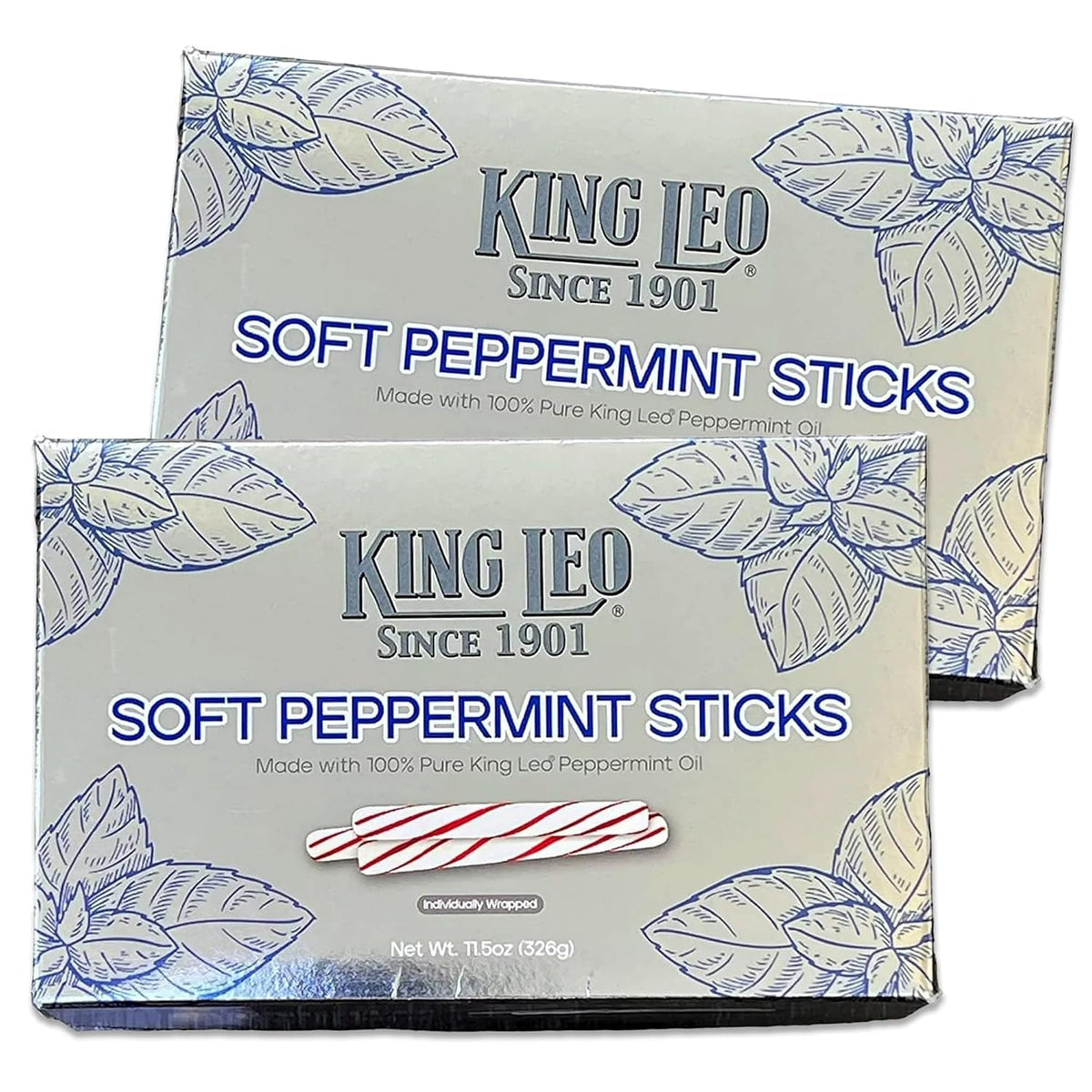 King Leo Soft Peppermint Sticks two-box pack ideal for sharing