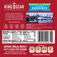 King Oscar brisling sardines wood-smoked shot highlights depth of flavor