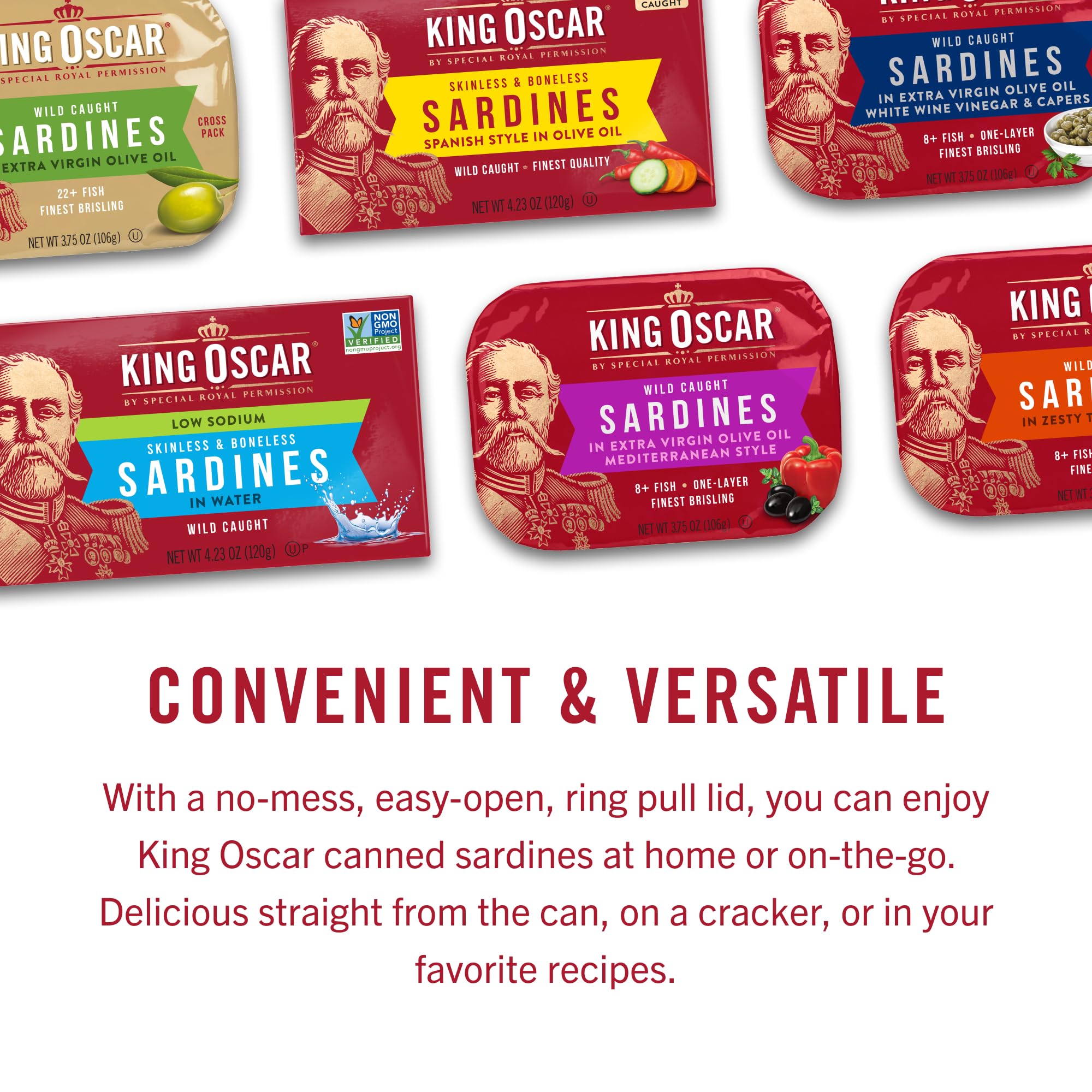 King Oscar BPA-NI recyclable cans for eco-friendly packaging.