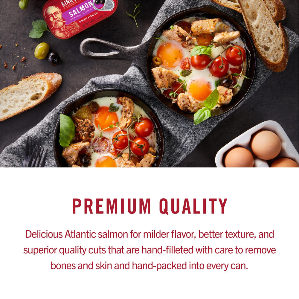 King Oscar salmon sandwich prep illustrates easy, portable lunches.