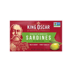 King Oscar hand-filleted sardines emphasizing tender texture for salads