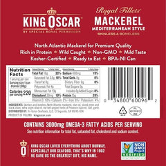 King Oscar Mediterranean flavor close-up, with herbs and oil for vibrant salads and pastas.