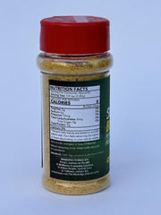King’s Jamaican Scotch Bonnet Powder jar back view highlights sealed freshness and aroma.