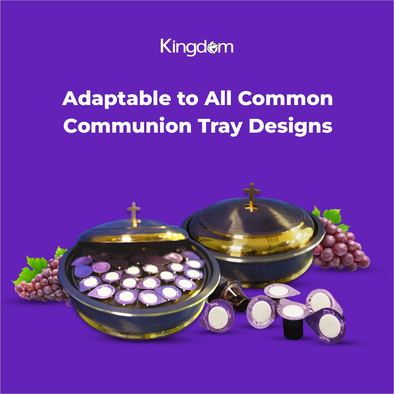 Box of Kingdom Prefilled Communion Cups ready for organization