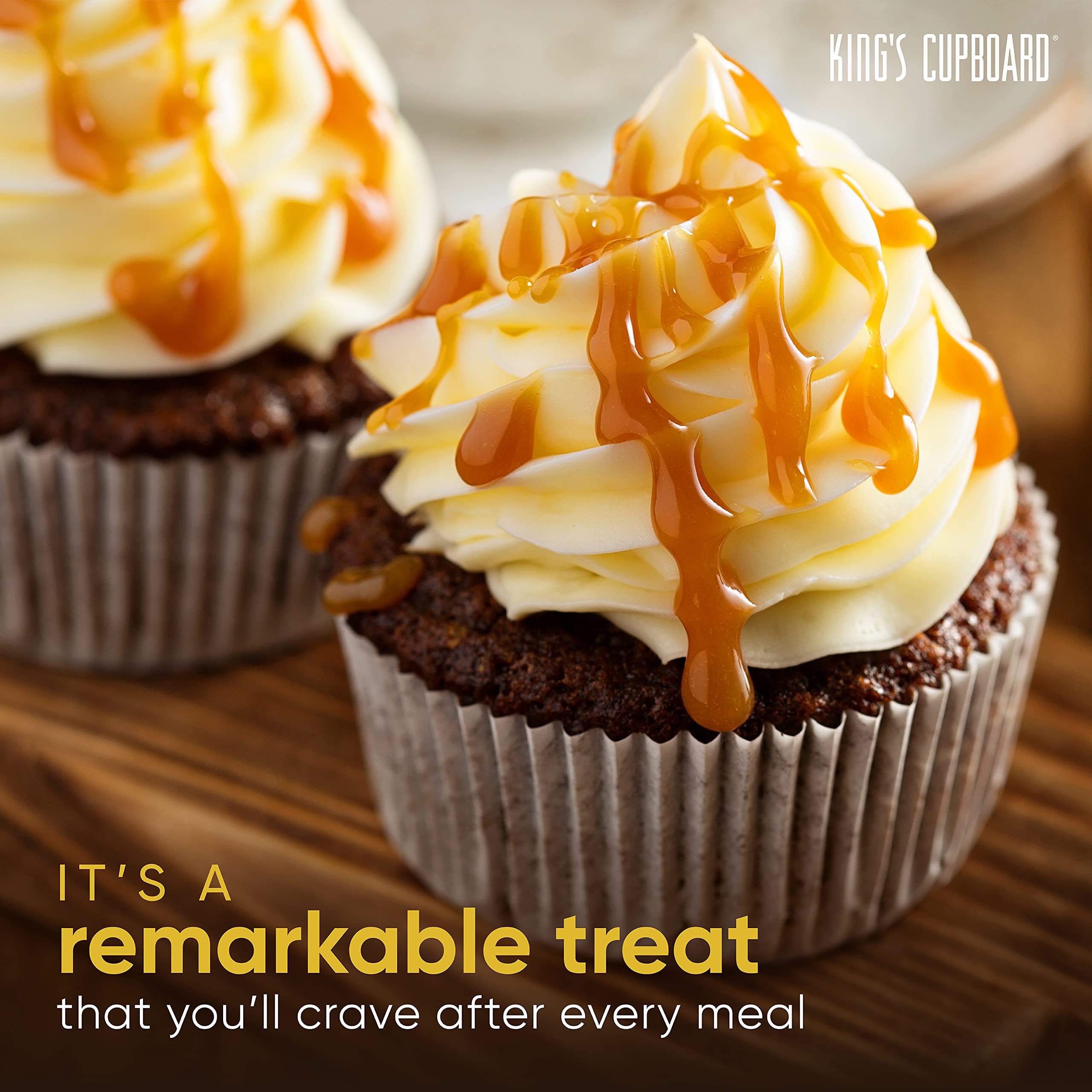 King's Cupboard gluten-free caramel sauce as a coffee drizzle