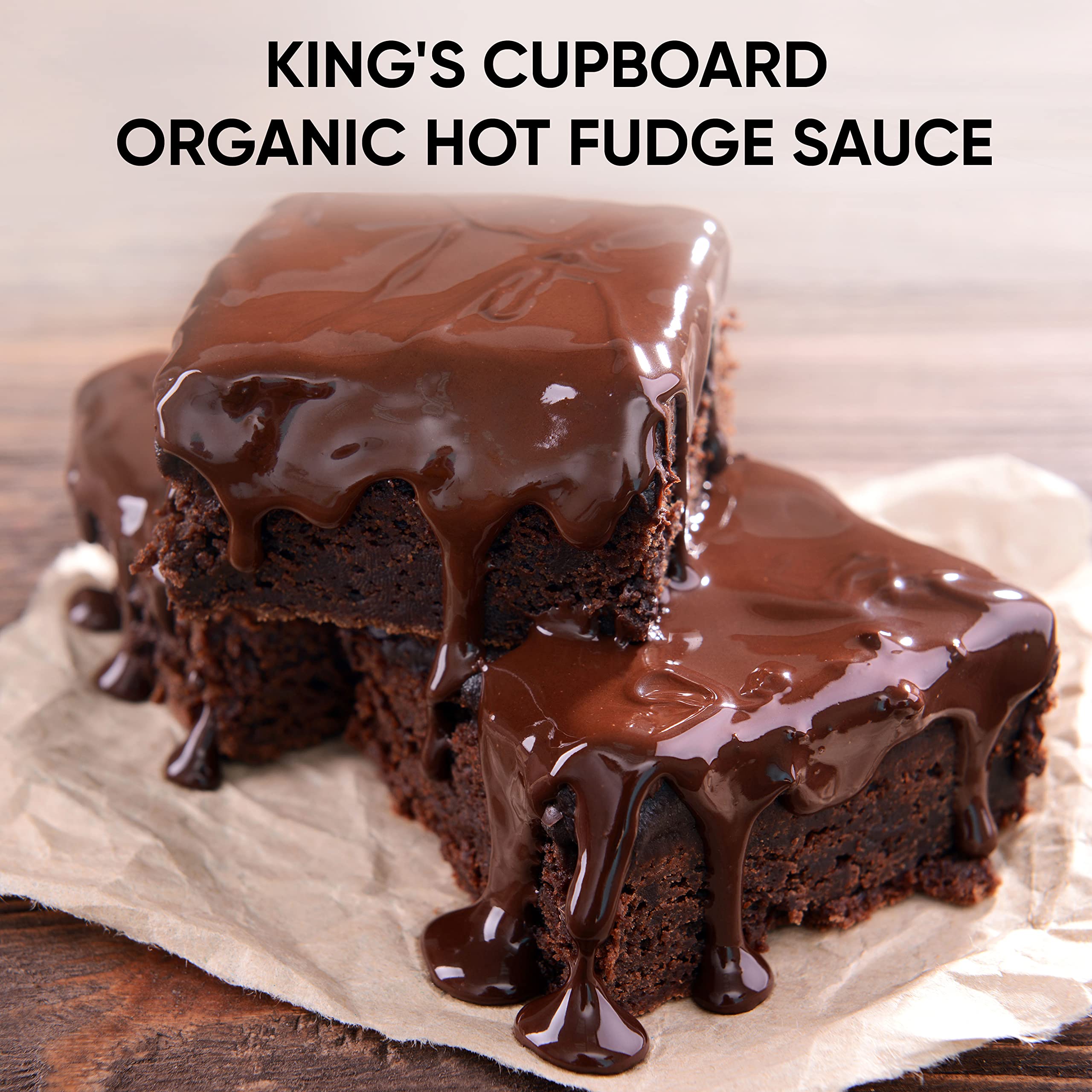 King's Cupboard fudge sauce warming for baking and pouring