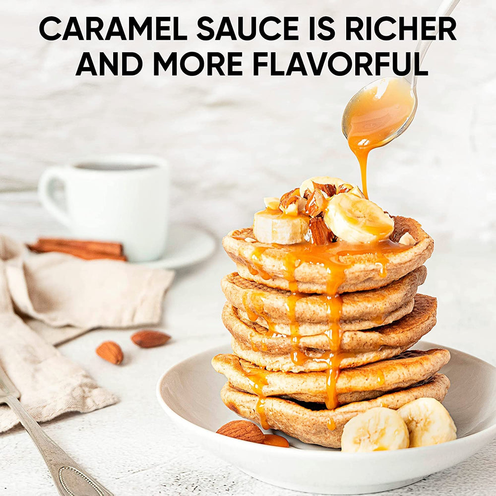 Caramel sauce swirled into shakes for a silky, indulgent twist.