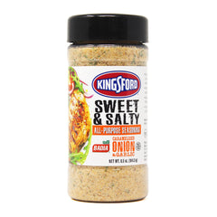 Kingsford Sweet & Salty seasoning on the grill enhances meats and vegetables