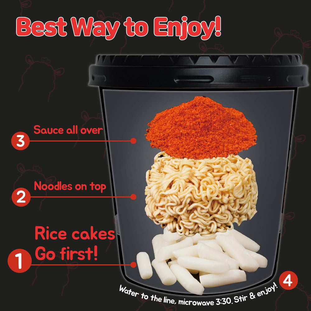 KINIKORA Rabokki Cup microwave-ready design for a fast weeknight dinner.