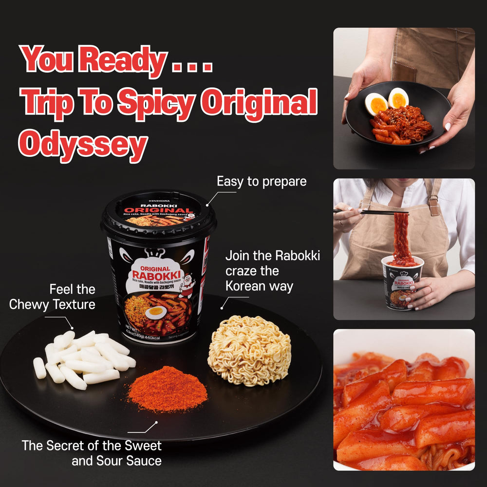KINIKORA Rabokki Cup portable design is ideal for on-the-go meals.