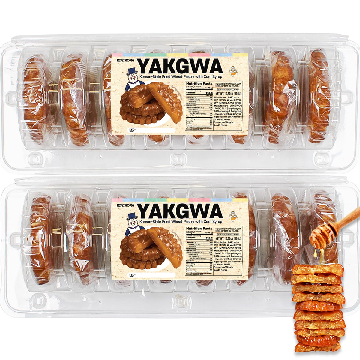 KINIKORA Yakgwa 2-pack 600g displayed for sharing and gifting