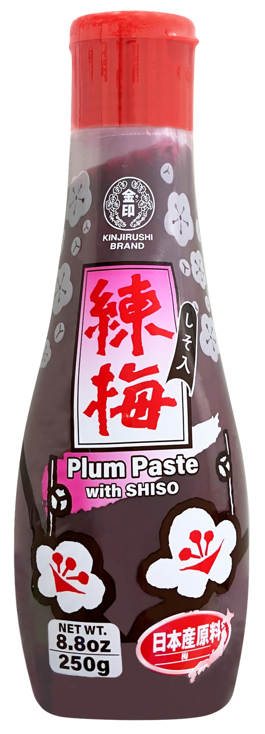Kinjirushi Umeboshi paste in tube packaging, ideal for precise flavoring and minimal waste.