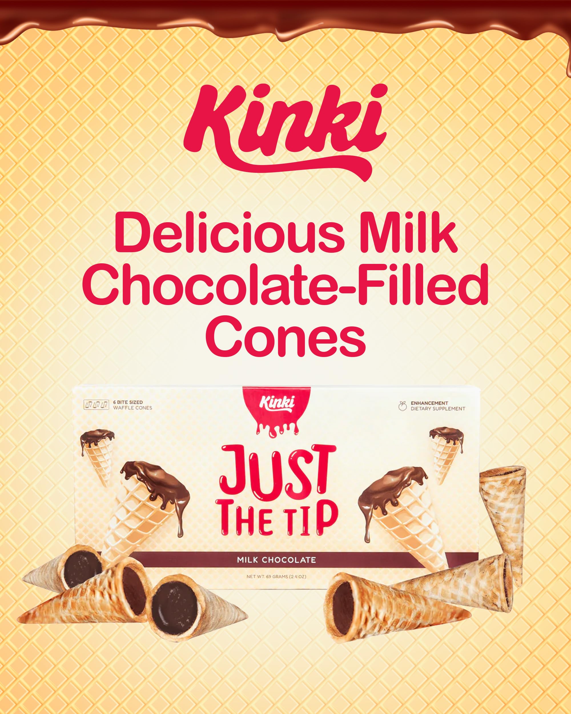 Kinki Just the Tip couples enjoying a moment with mood chocolates.