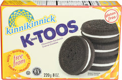 Kinnikinnick packaging highlighting gluten-free and vegan attributes