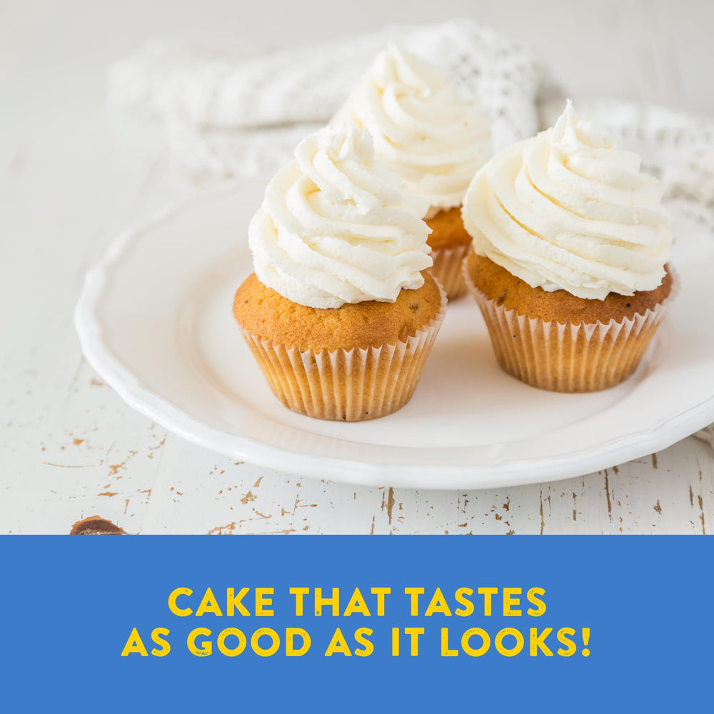 Family enjoys cake baked with Kinnikinnick White Cake Mix in a cozy kitchen.