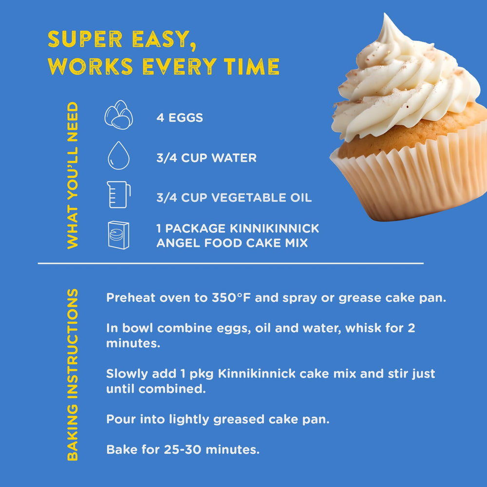 Gluten-free and dairy-free label highlights allergen-friendly dessert option.