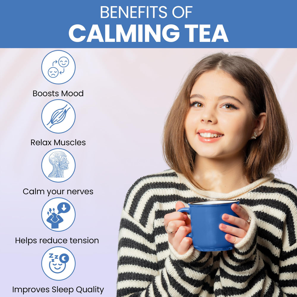 Kintra Foods caffeine-free night tea brewing session promoting gentle winding-down.
