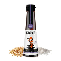 Kioke Reserve tamari small-batch bottle highlighting rich umami for sushi and stir-fry.
