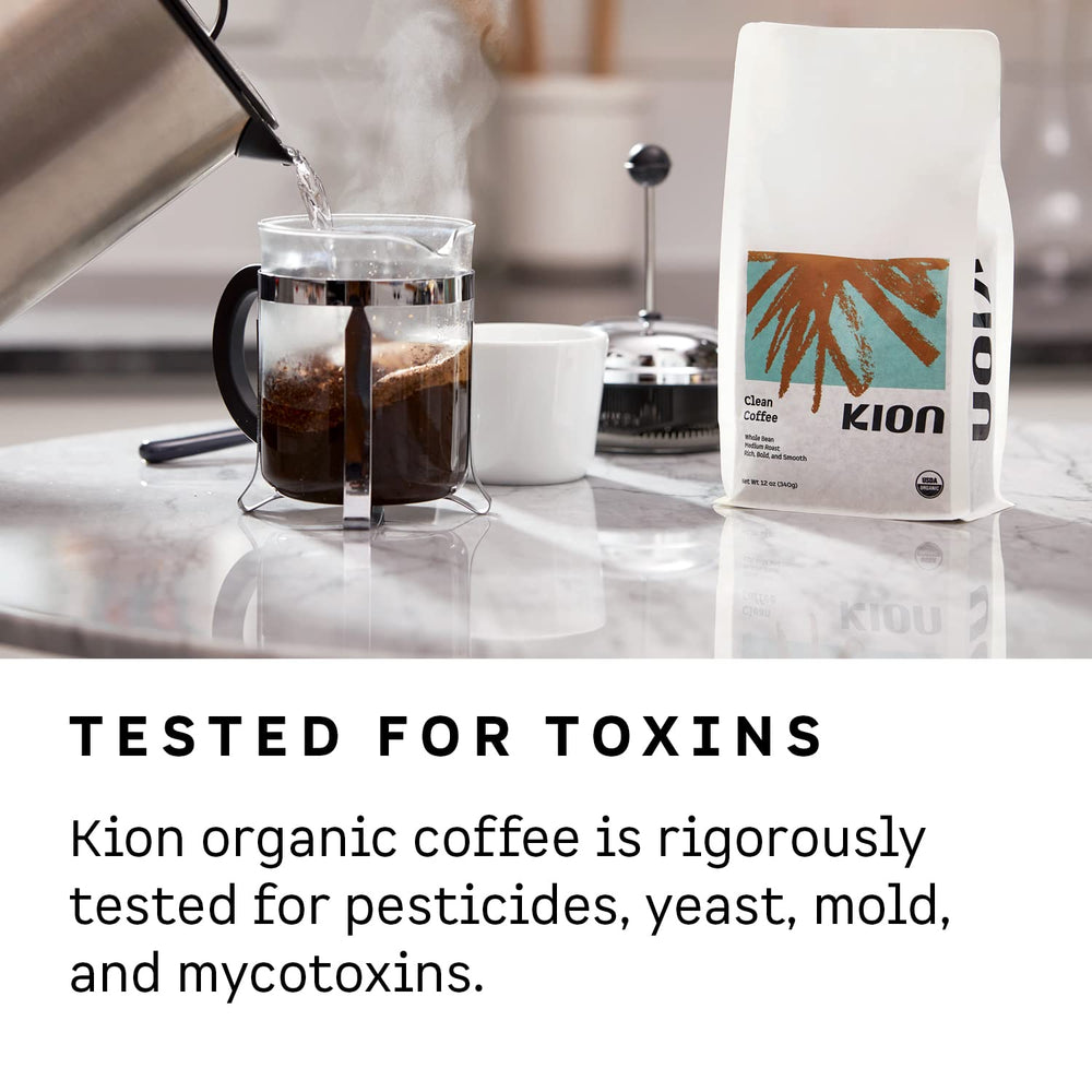 Kion Ethically sourced coffee supports sustainable farming and responsible sourcing.