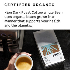 Kion specialty grade coffee beans indicating top quality