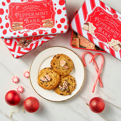 Kiri & Sons 450 g net weight peppermint bark, perfect for holiday gatherings.