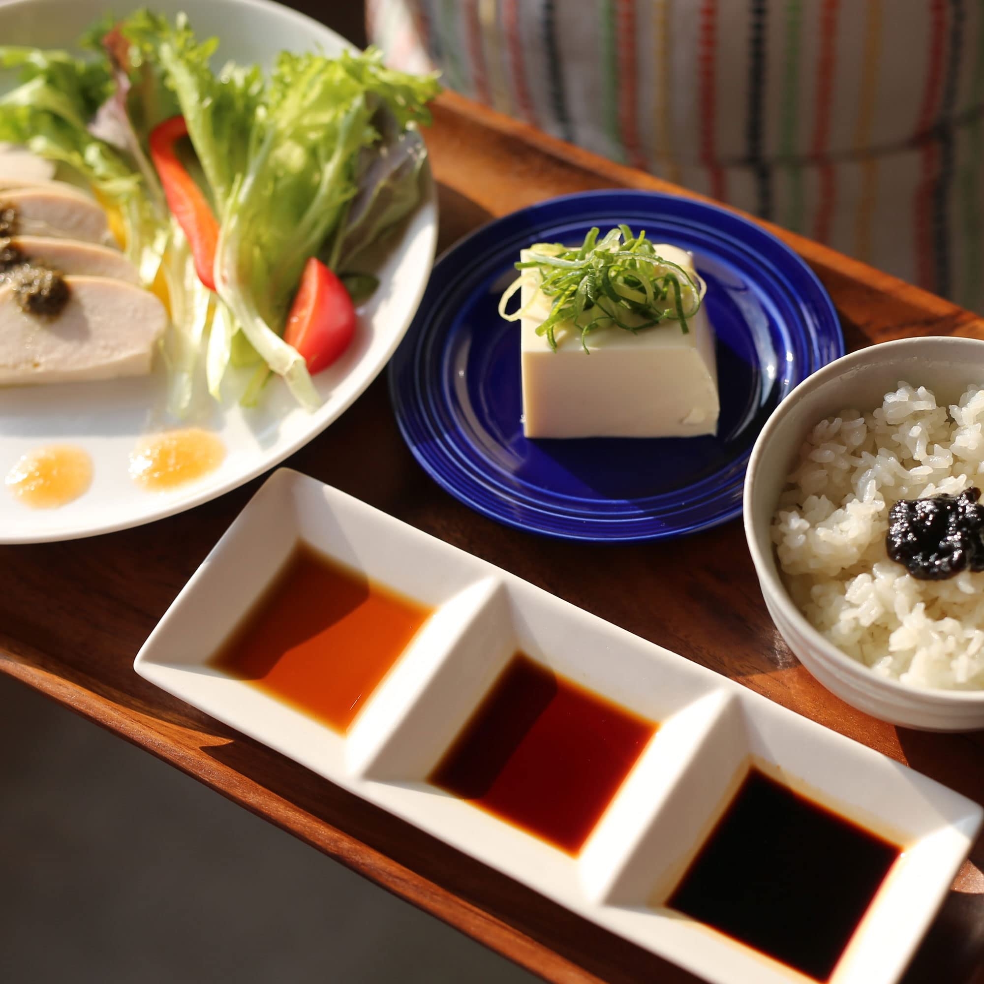 KISHIBORISHOYU Takesan bottle served with grilled beef to boost flavor.