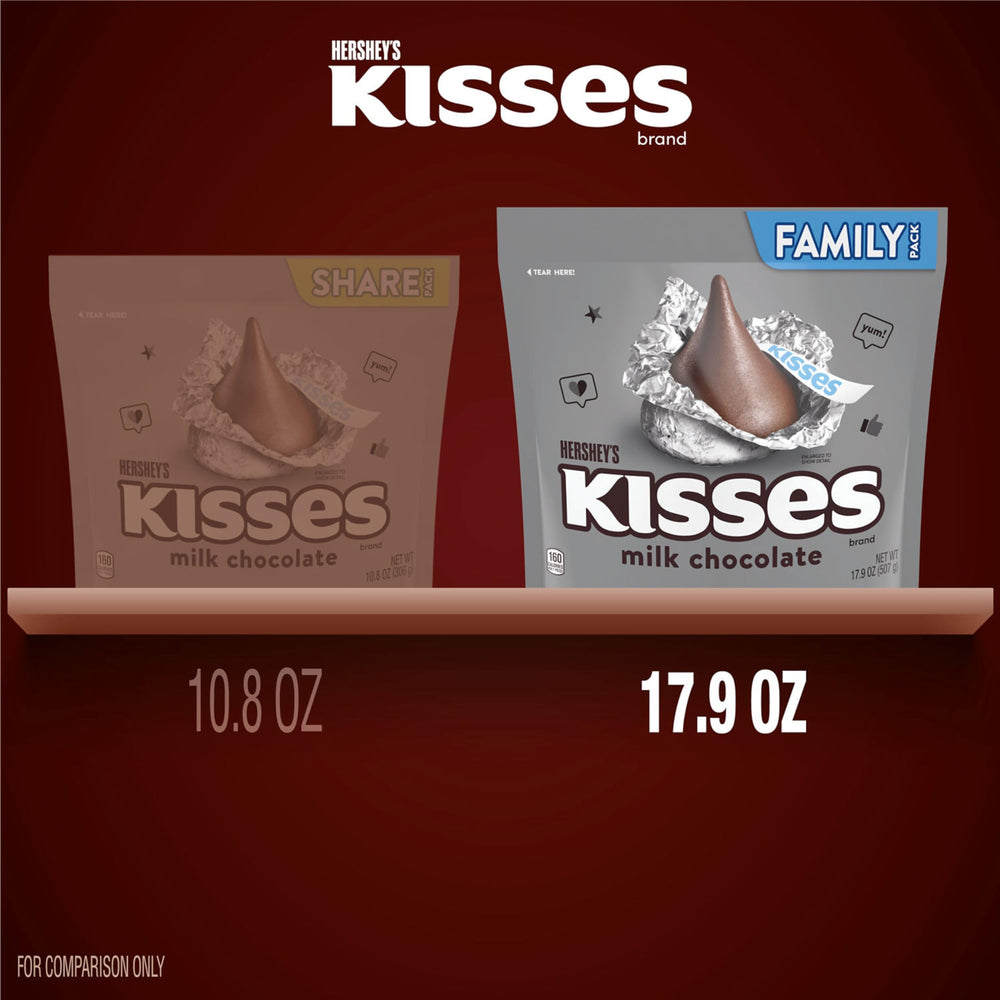 Kisses milk chocolate topping for desserts and bowls
