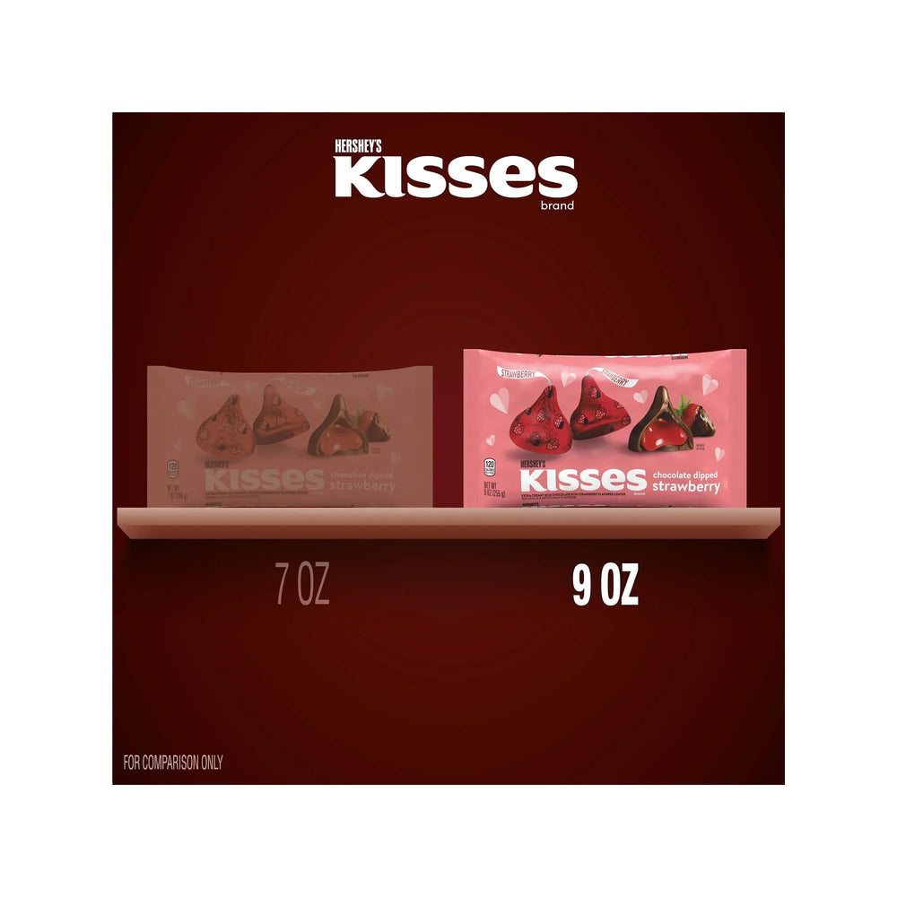 Hershey's Chocolate Dipped Strawberry Kisses valentines-serving-dish image showcases a romantic treat.