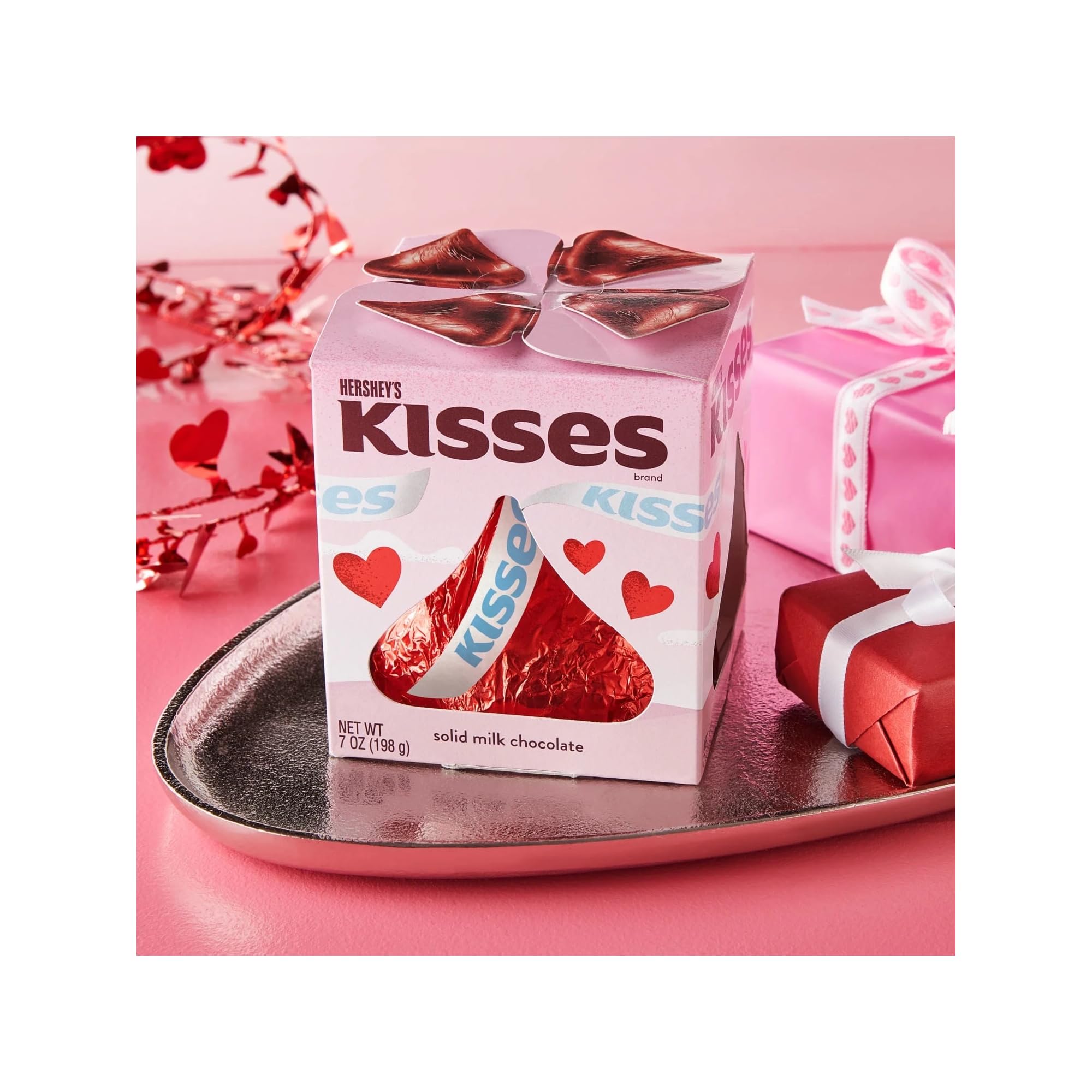 Hershey's Giant Kiss close-up of creamy chocolate, inviting indulgence at gatherings.