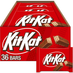 Kit Kat Milk Chocolate Wafer Bars bulk box ready for sharing