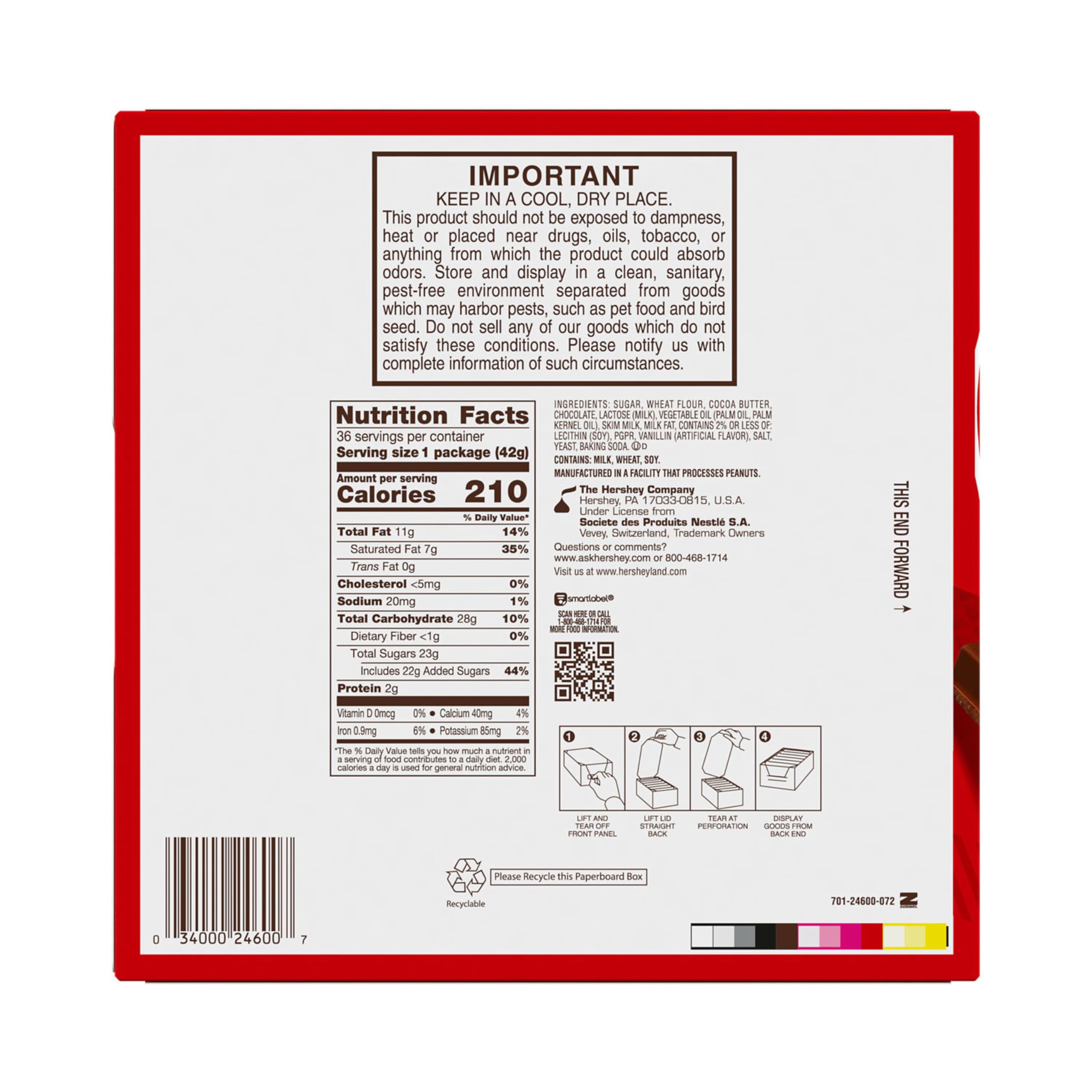 Kit Kat Milk Chocolate Wafer Bars individually wrapped for freshness and gifting