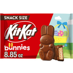 Kit Kat Milk Chocolate Wafer Bunnies bag front for easy sharing and Easter fun.