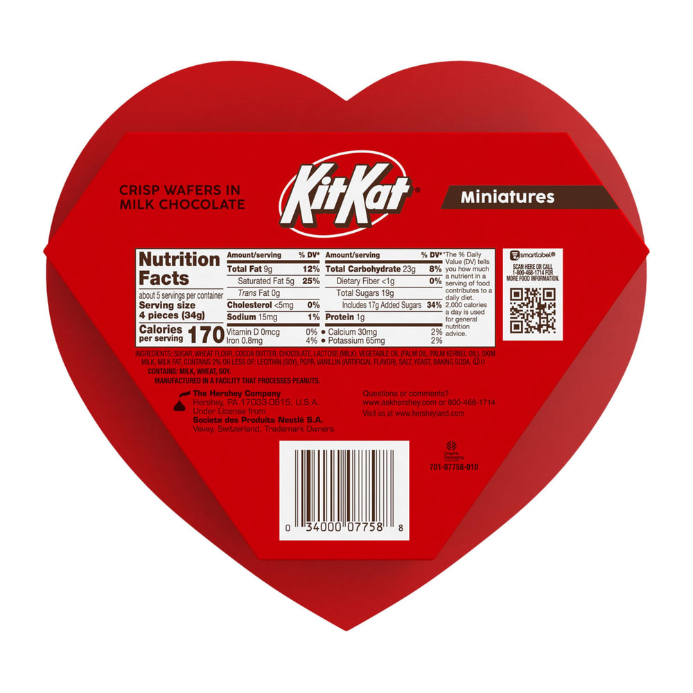Kosher certified Kit Kat Miniatures ensure quality and ritual-friendly sharing.
