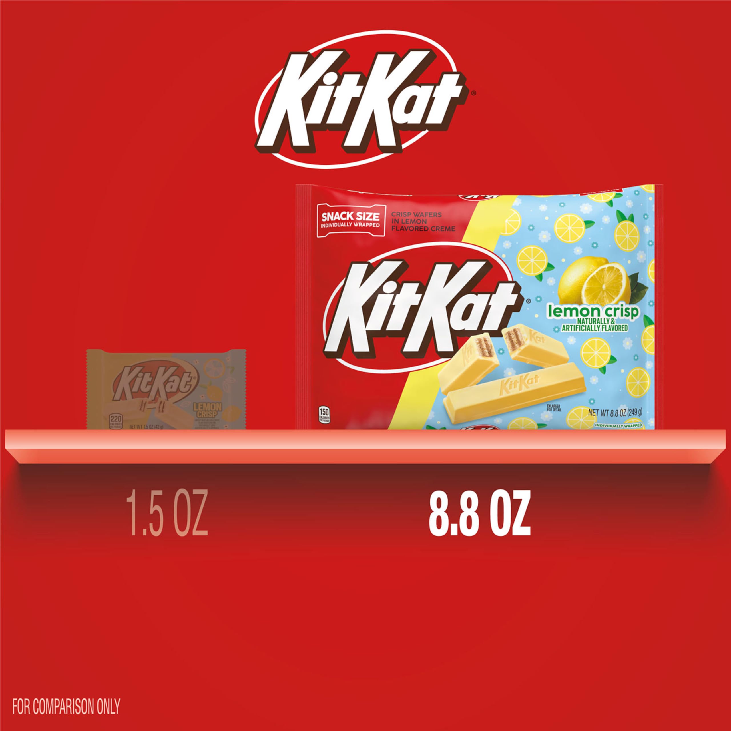 KIT KAT Easter candy bag enhances celebrations with crisp lemon flavor.