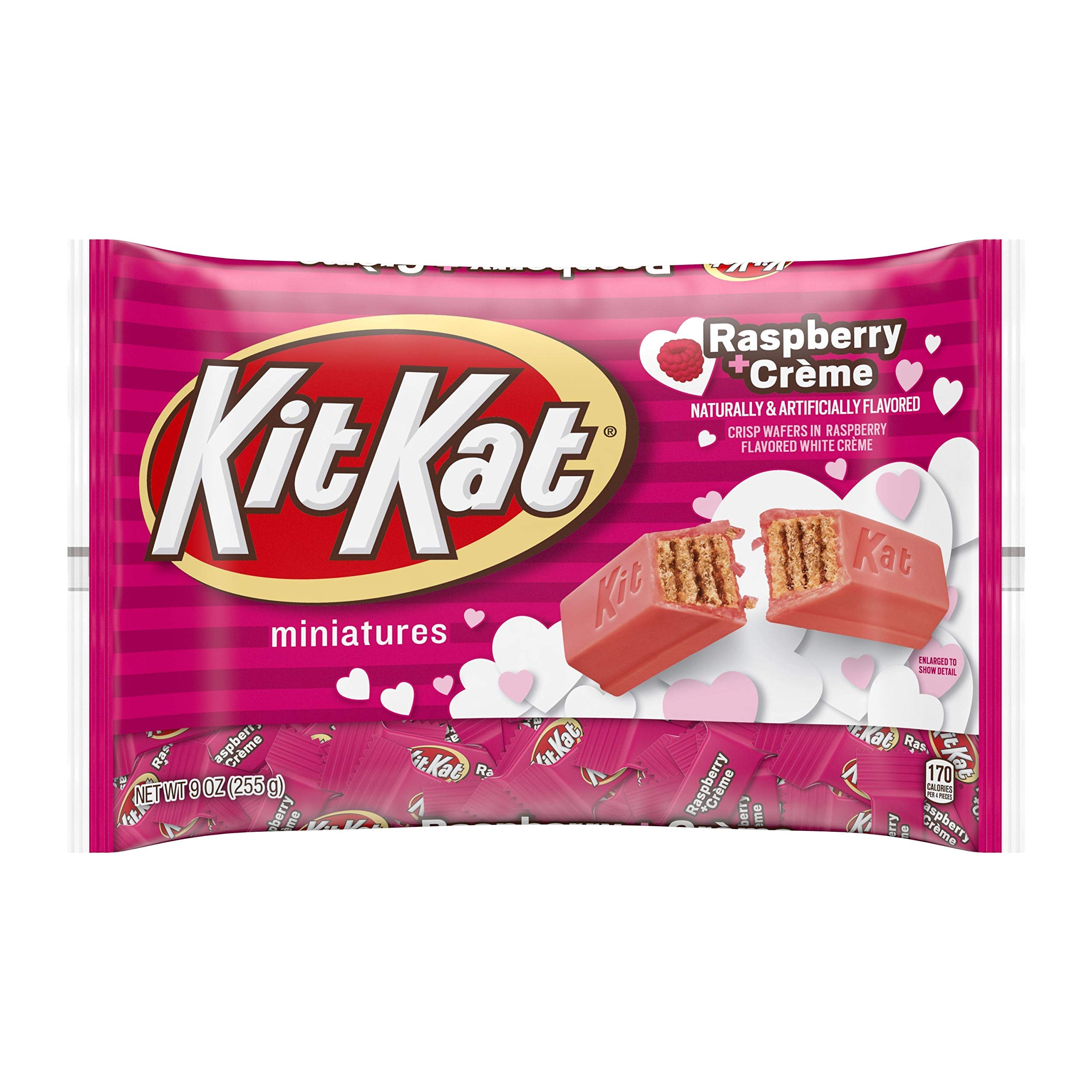 KIT KAT Raspberry Creme Minis in a bag, ready for sharing