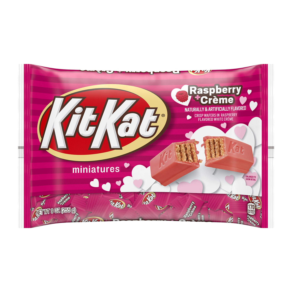 KIT KAT Raspberry Creme Minis in a bag, ready for sharing