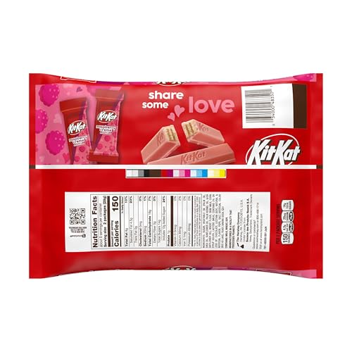 Kit Kat raspberry creme wafer close-up shows creamy filling and crispy texture, great for indulgent snacking