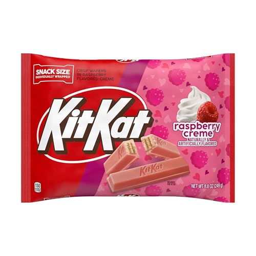 Kit Kat Raspberry Creme Wafer snack-size packaging on shelf for gifting or sharing