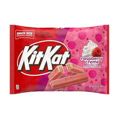 Kit Kat Raspberry Creme Wafer snack-size packaging on shelf for gifting or sharing