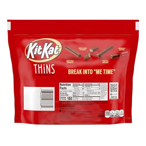 Unwrapped KIT KAT THiNS bars for quick enjoyment