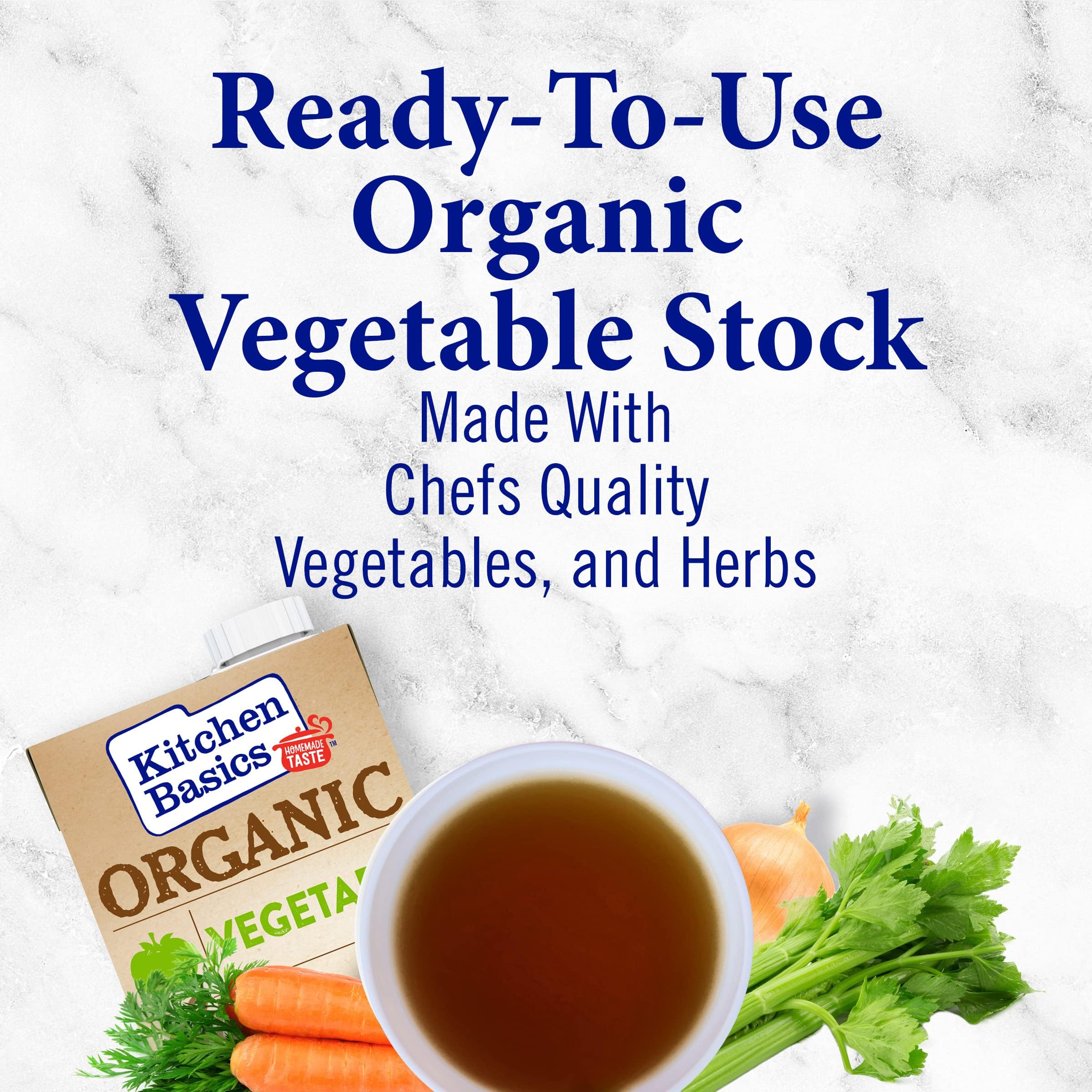 Pour action of Kitchen Basics stock for easy use