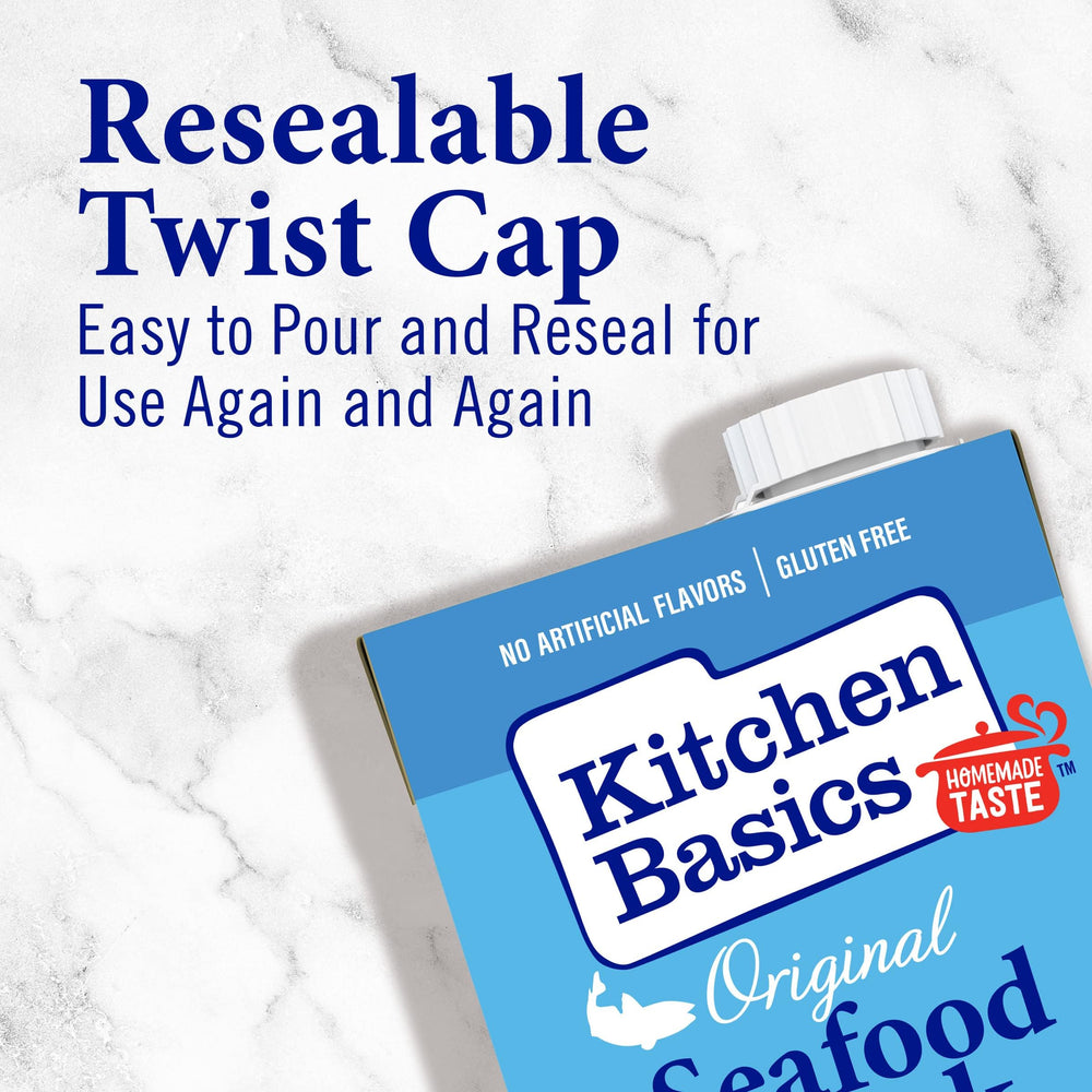 Kitchen Basics stock ingredients vegetables shows slow simmered blend for depth of flavor